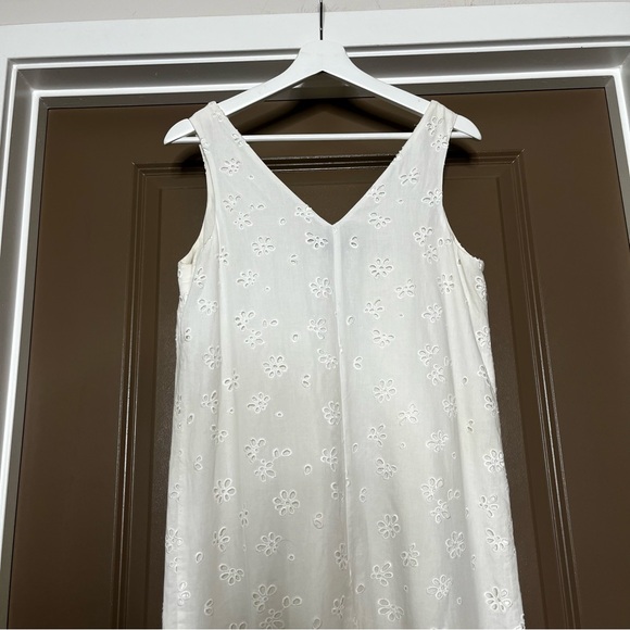 Hatch The Cassie Jumpsuit White Eyelet Lace Floral Size 0 Maternity Cotton - Picture 11 of 14